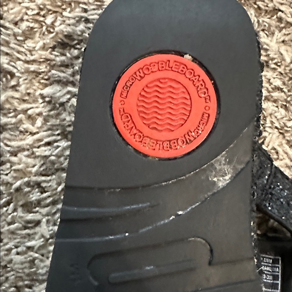 FitFlop LULU Glitter Toe-Post Sandals x - Picture 10 of 11